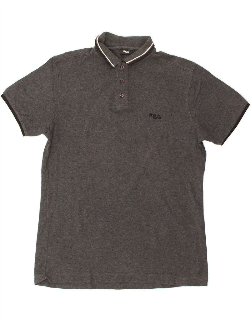 FILA Mens Polo Shirt Large Grey Cotton | Vintage Fila | Thrift | Second-Hand Fila | Used Clothing | Messina Hembry 