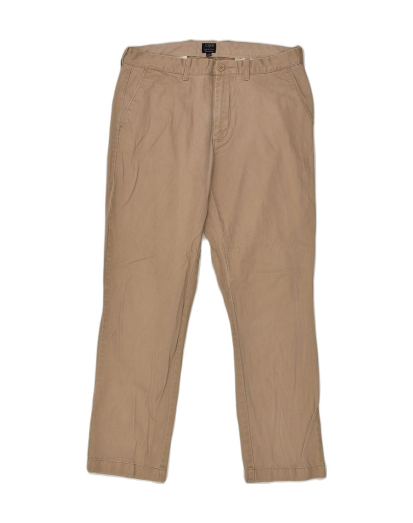 J. CREW Mens The Sutton Slim Chino Trousers W34 L32 Beige Cotton | Vintage J. Crew | Thrift | Second-Hand J. Crew | Used Clothing | Messina Hembry 