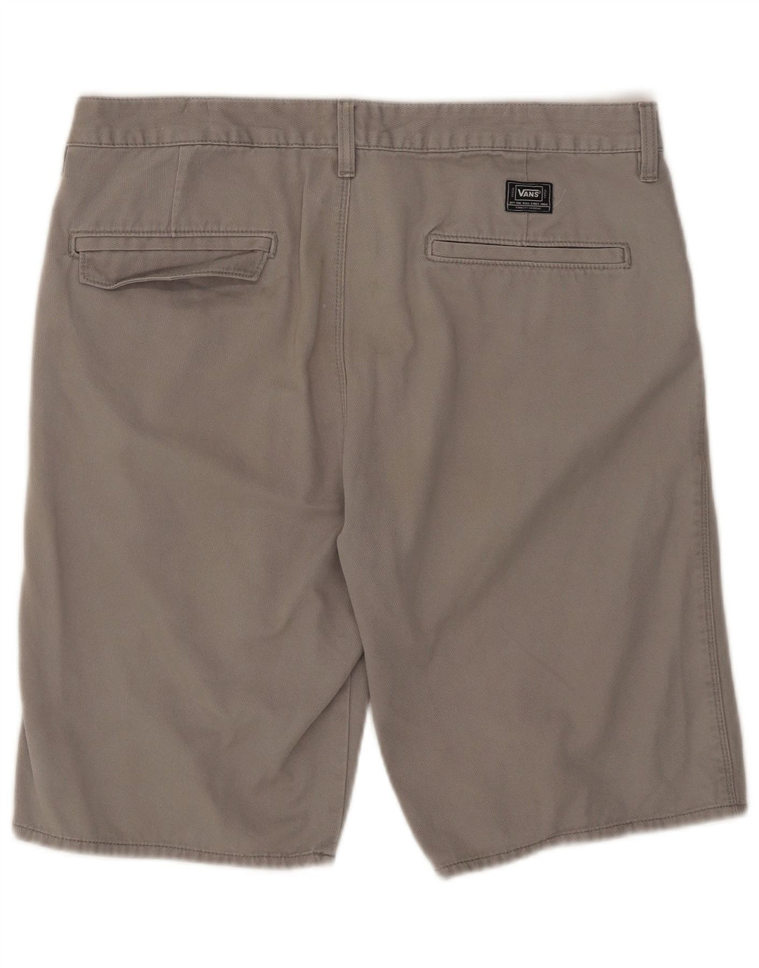 Vans Mens Casual Shorts W34 Large Grey Cotton