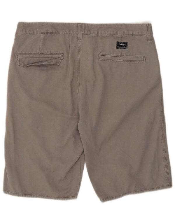 Vans Mens Casual Shorts W34 Large Grey Cotton