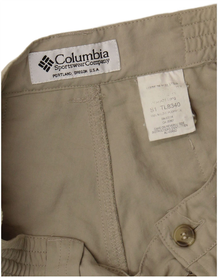 Columbia Womens Cargo Shorts W28 Medium Beige Nylon