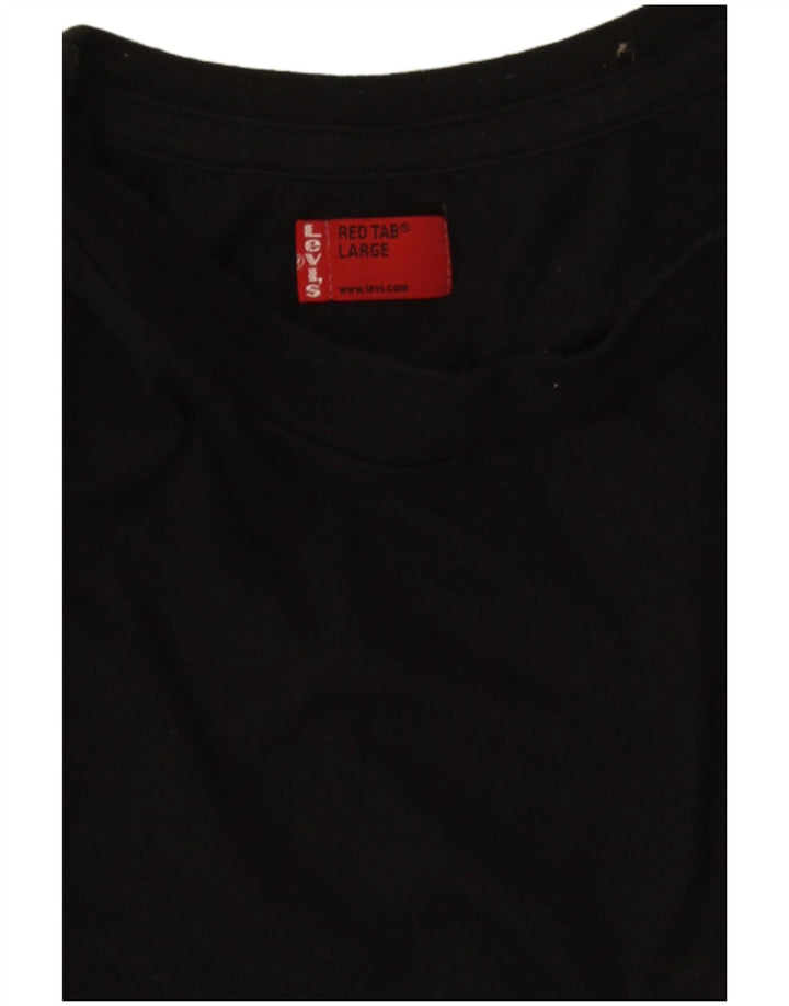 Levi's Mens T-Shirt Top Large Black