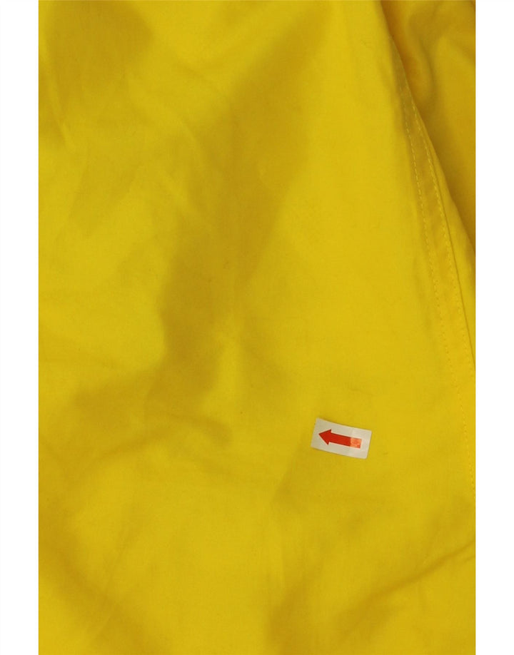 KAPPA Mens Graphic Swimming Shorts Large  Yellow Colourblock