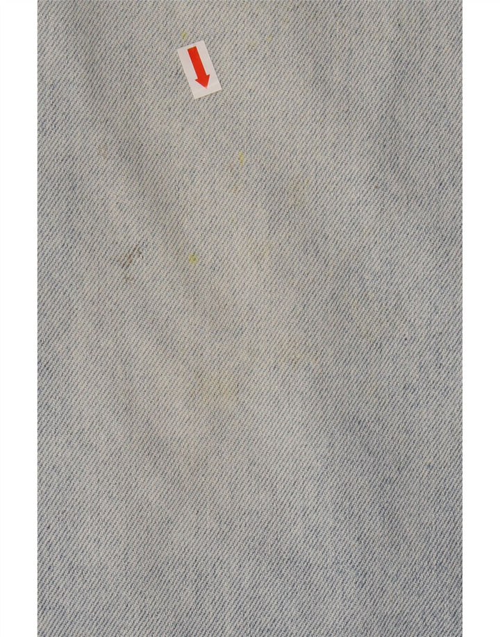 Vintage Mens Straight Jeans W34 L30 Blue Cotton