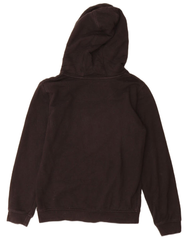 Lyle & Scott Boys Graphic Hoodie Jumper 12-13 Years Black Cotton