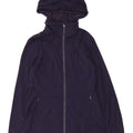Lululemon Womens Hooded Windbreaker Jacket US 8 Medium Navy Blue Nylon
