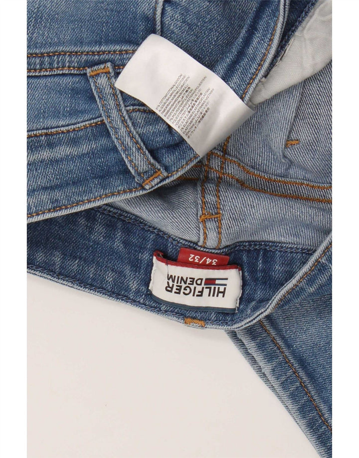 Tommy Hilfiger Mens Slim Jeans W34 L32 Blue Cotton