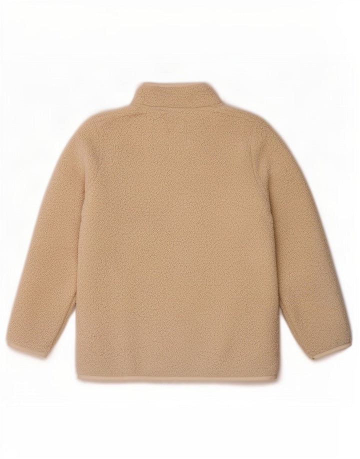 Crew Clothing Womens Fleece Jacket UK 12 Medium Beige Polyester