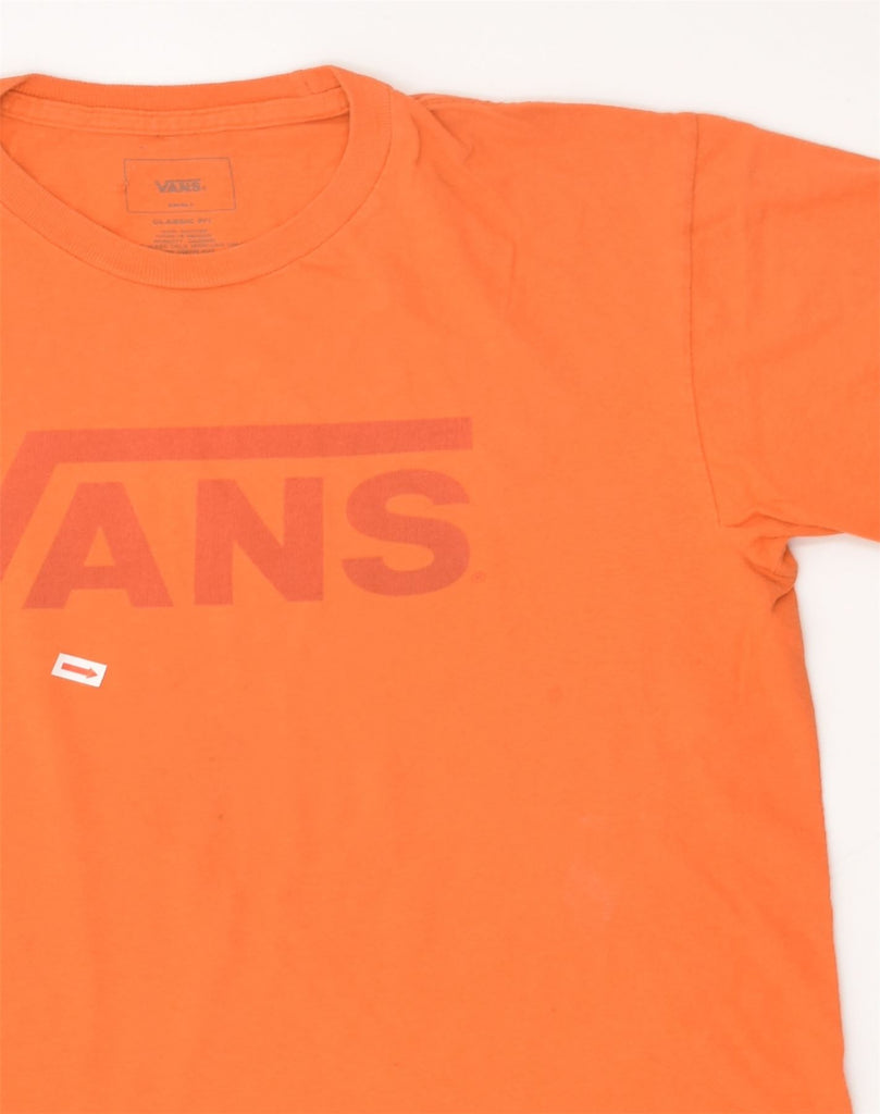 VANS Mens Graphic T-Shirt Top Small Orange Cotton | Vintage Vans | Thrift | Second-Hand Vans | Used Clothing | Messina Hembry 