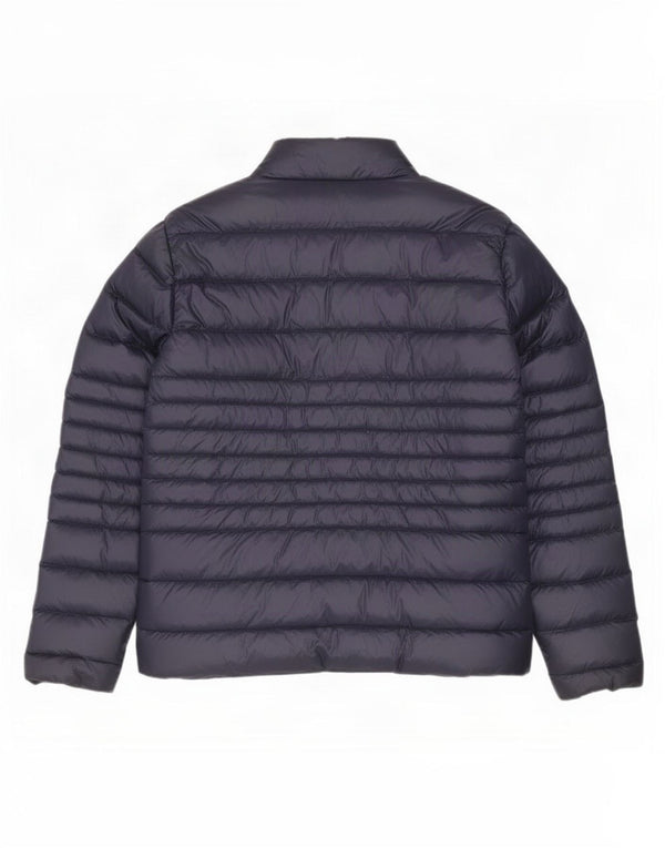 Crew Clothing Womens Padded Jacket UK 16 Large Navy Blue Nylon