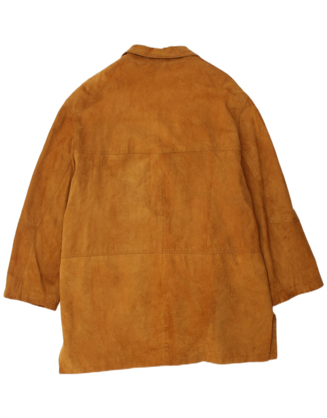 VINTAGE Womens Suede Jacket UK 18 XL Brown Leather