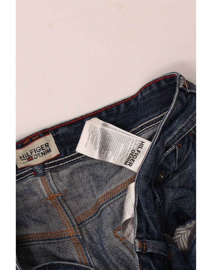 Tommy Hilfiger Mens Bootcut Jeans W30 L30 Blue Cotton