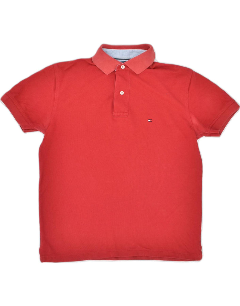 TOMMY HILFIGER Mens Polo Shirt Small Red Cotton Classic | Vintage | Thrift | Second-Hand | Used Clothing | Messina Hembry 