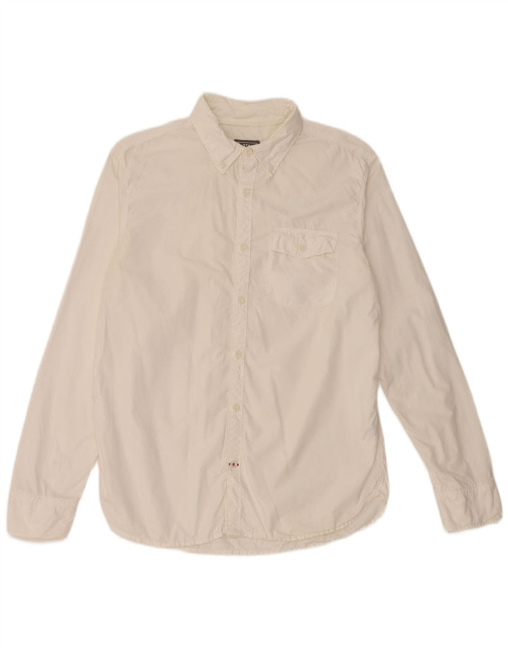 Fat Face Mens Shirt Medium White Cotton