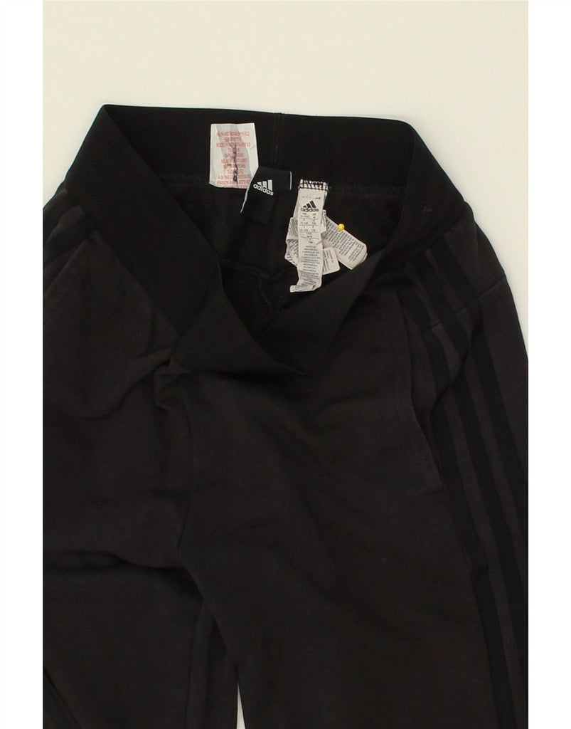 ADIDAS Girls Tracksuit Trousers Joggers 11-12 Years Black Cotton | Vintage Adidas | Thrift | Second-Hand Adidas | Used Clothing | Messina Hembry 