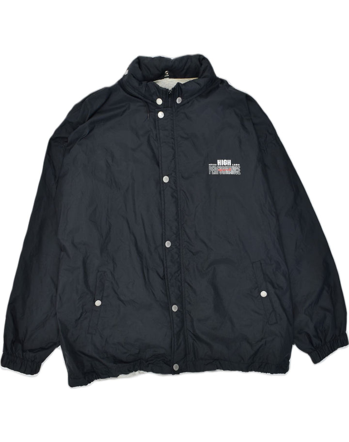 ASTROLABIO Mens Windbreaker Jacket EU 50 XL Black Polyester | Vintage Astrolabio | Thrift | Second-Hand Astrolabio | Used Clothing | Messina Hembry 