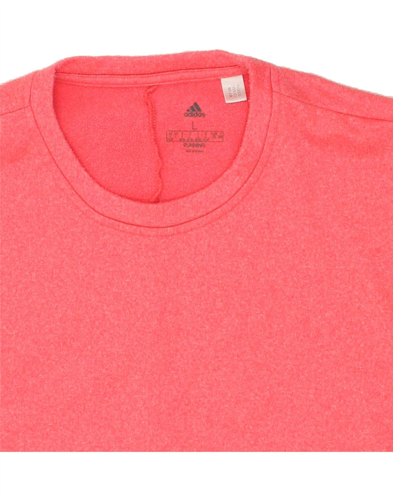 ADIDAS Womens Sweatshirt Jumper UK 16//18  Large Pink Polyester | Vintage Adidas | Thrift | Second-Hand Adidas | Used Clothing | Messina Hembry 