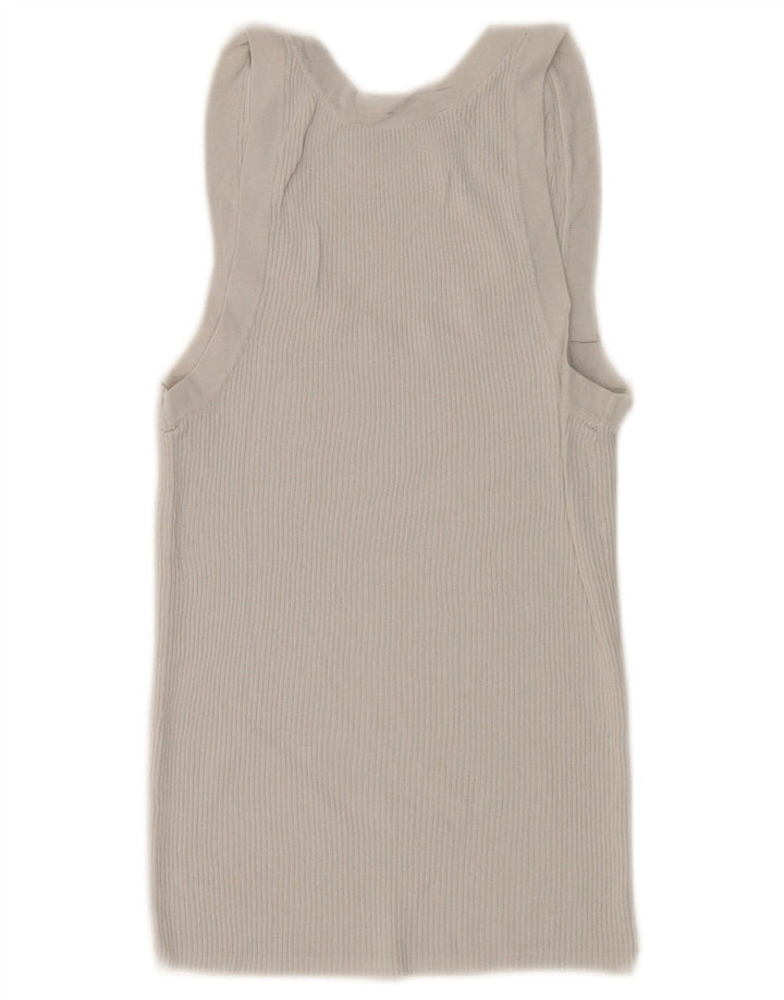 Zara Womens Vest Top UK 8 Small Grey