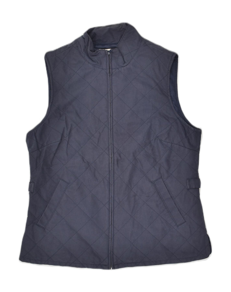 ORVIS Womens Quilted Gilet UK 10 Small Navy Blue Polyester | Vintage Orvis | Thrift | Second-Hand Orvis | Used Clothing | Messina Hembry 