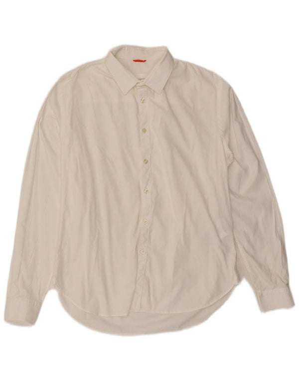 Cerruti 1881 Mens Shirt Large White Cotton