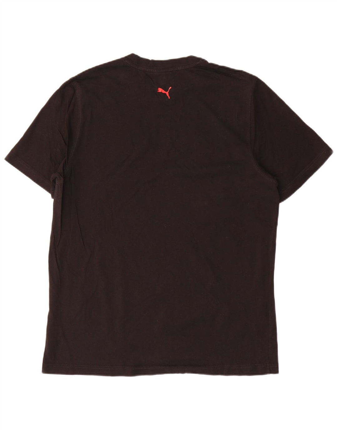 Puma Mens Graphic T-Shirt Top Large Black Cotton