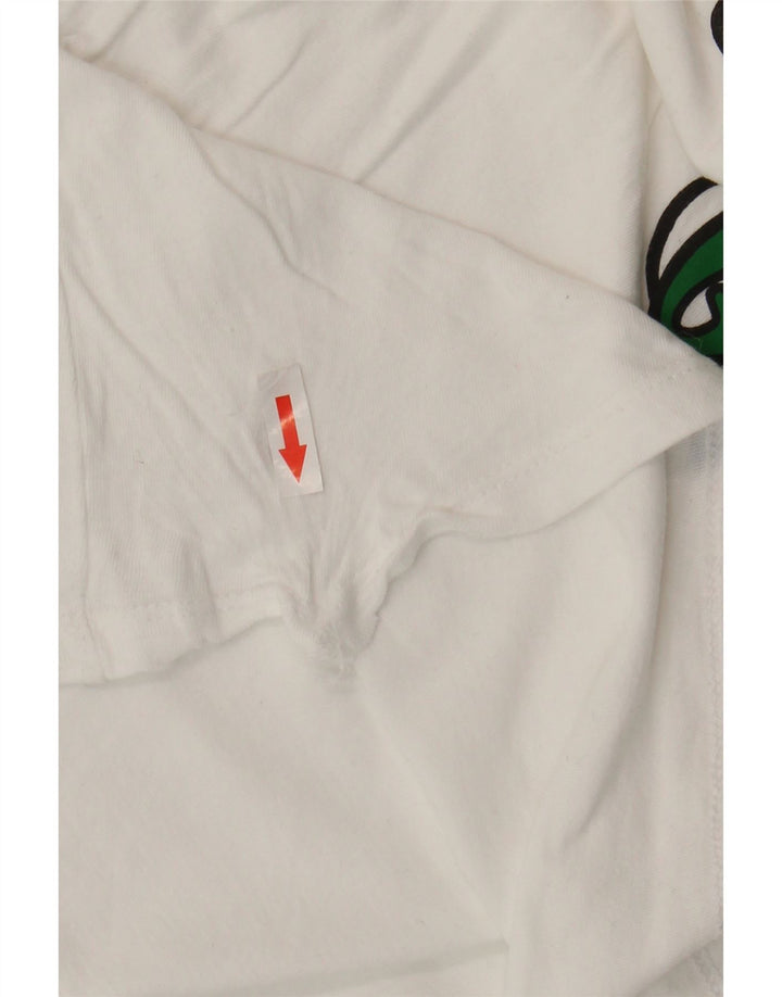 Puma Womens Graphic T-Shirt Top UK 16 Large White Cotton