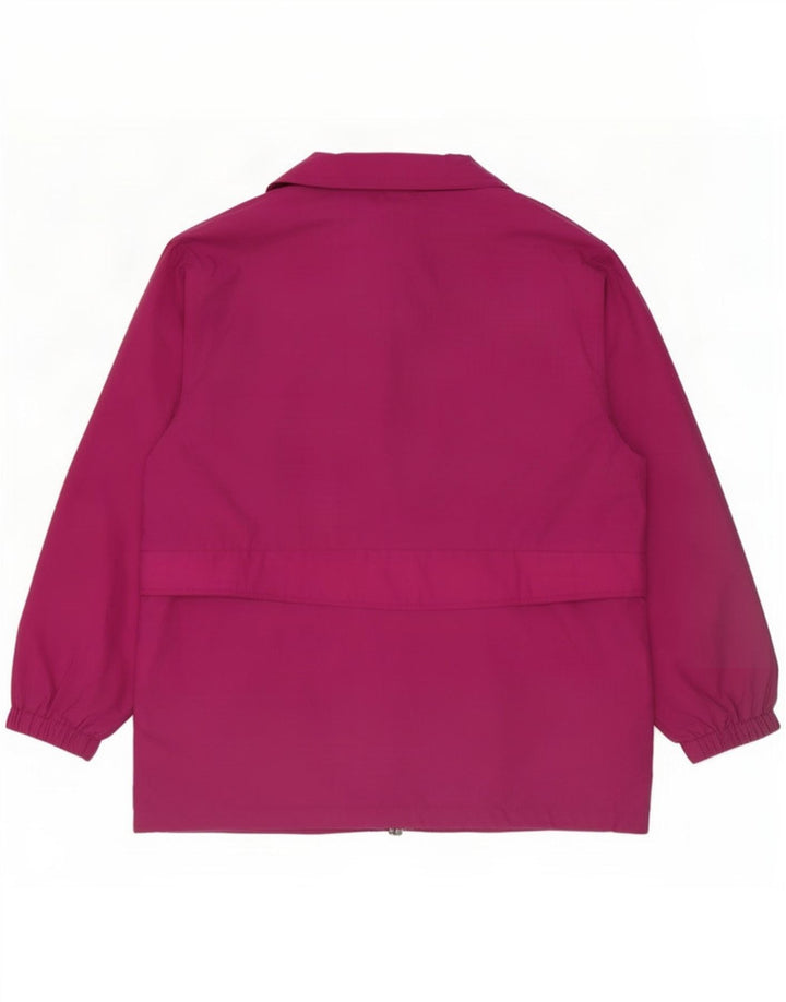 Eddie Bauer Womens Loose Fit Rain Jacket UK 14 Medium Pink Nylon