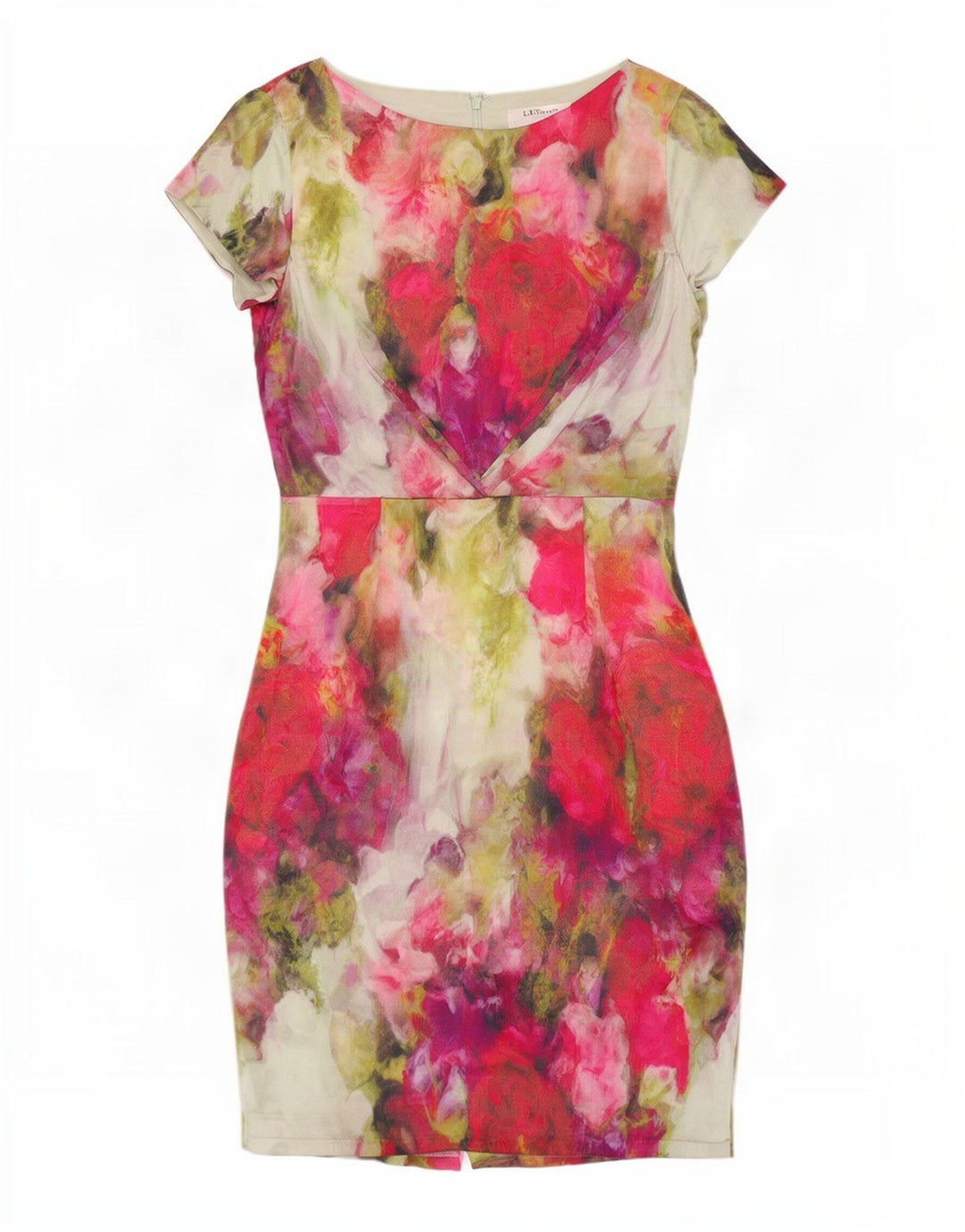 L.K. Bennett Womens Sheath Dress UK 12 Medium Multicoloured Floral Silk