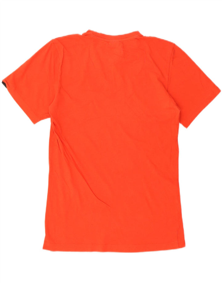 ADIDAS Mens Graphic T-Shirt Top Small Red Vintage Adidas and Second-Hand Adidas from Messina Hembry 