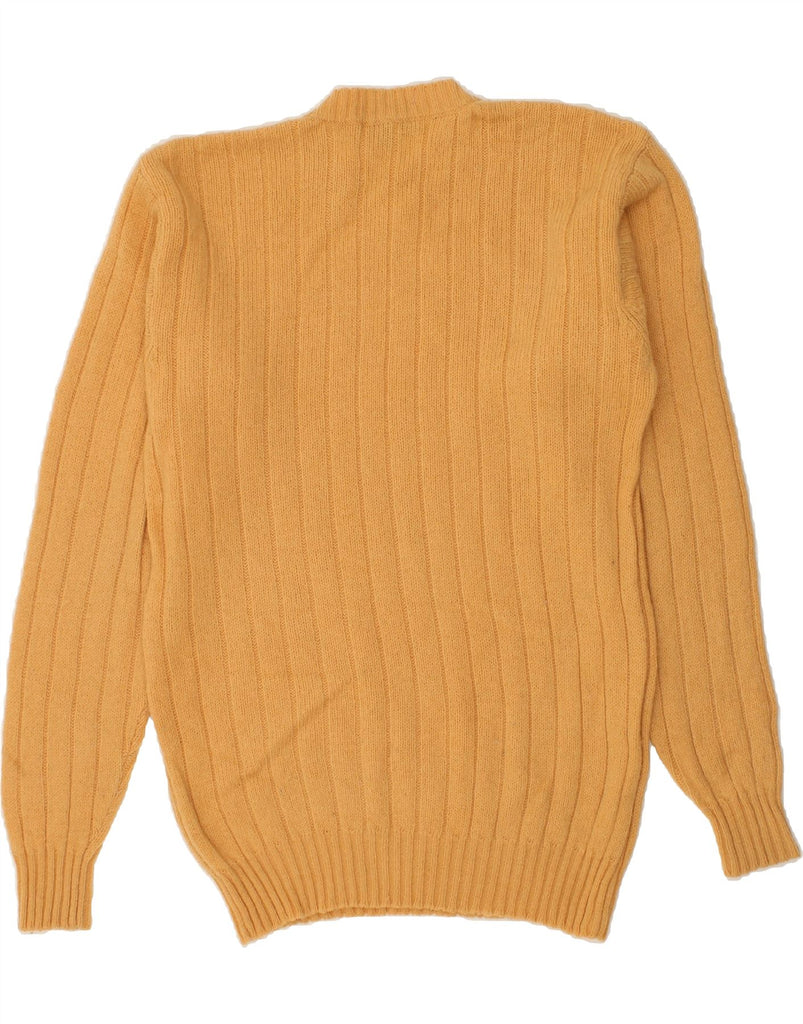 LES COPAINS Mens Crew Neck Jumper Sweater IT 50 Medium Orange Wool | Vintage Les Copains | Thrift | Second-Hand Les Copains | Used Clothing | Messina Hembry 