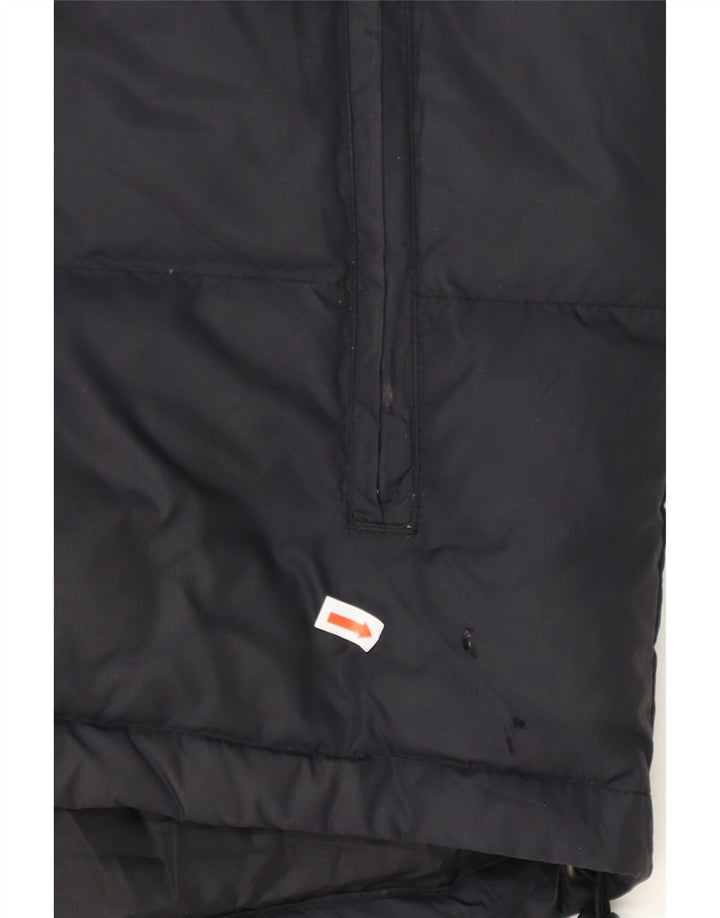 ASICS Mens Padded Jacket UK 38 Medium Black Nylon Vintage Asics and Second-Hand Asics from Messina Hembry 