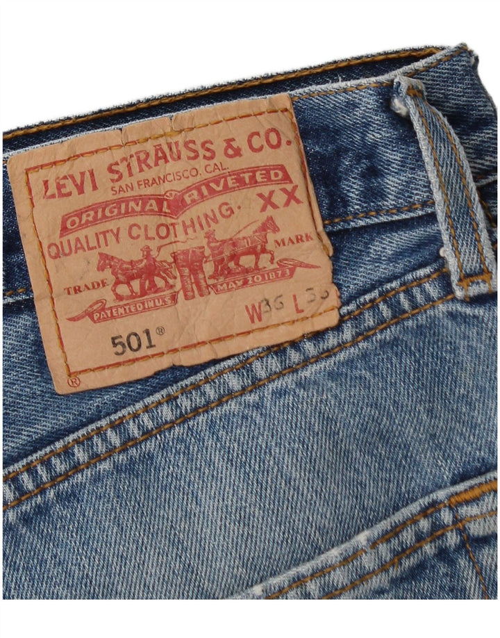 Levi's Mens 501 Denim Shorts W36 Large Blue