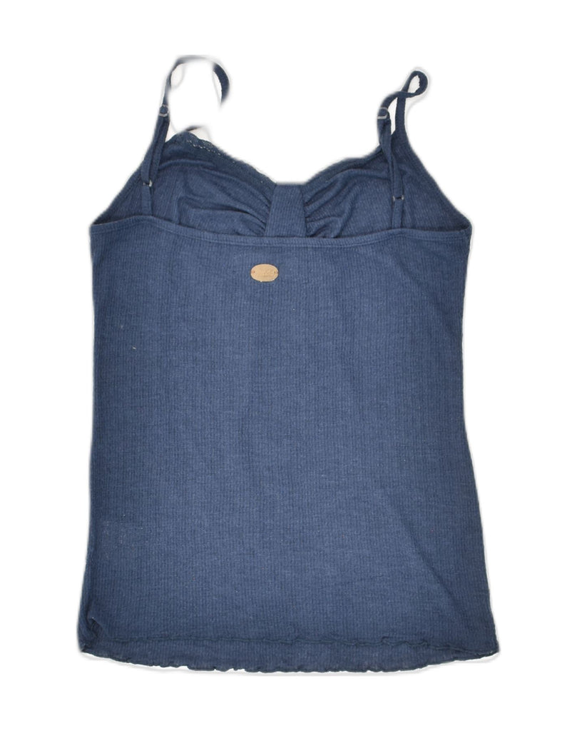 MARLBORO CLASSICS Womens Cami Top UK 18 XL Navy Blue Polyester | Vintage Marlboro Classics | Thrift | Second-Hand Marlboro Classics | Used Clothing | Messina Hembry 