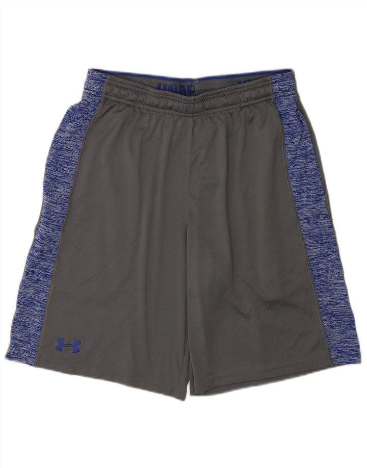 Under Armour Mens Sport Shorts Medium  Grey Colourblock Polyester