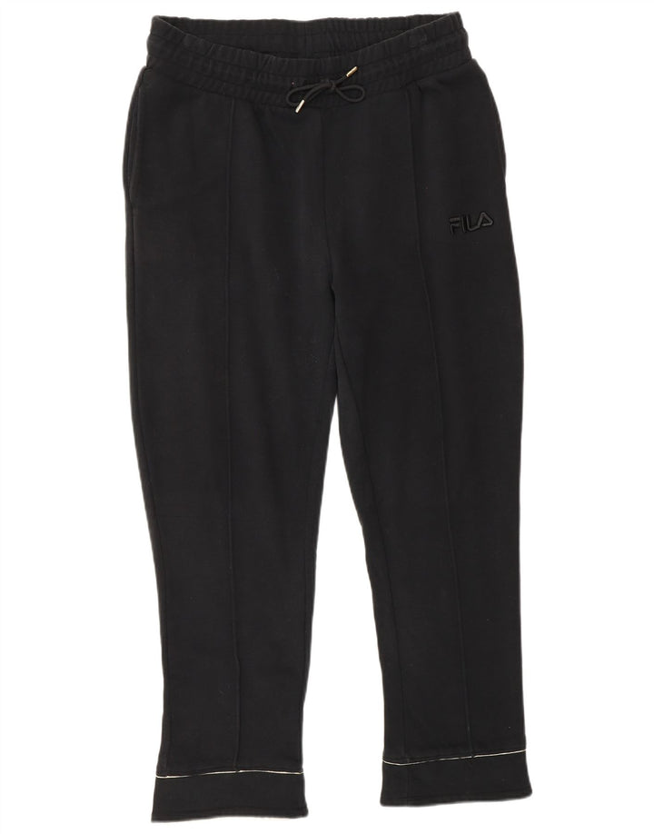 Fila Womens Tracksuit Trousers Joggers UK 14 Large Black