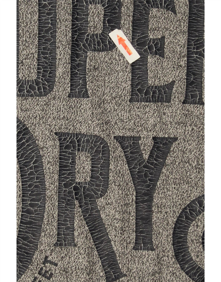 Superdry Mens T-Shirt XL Grey Flecked