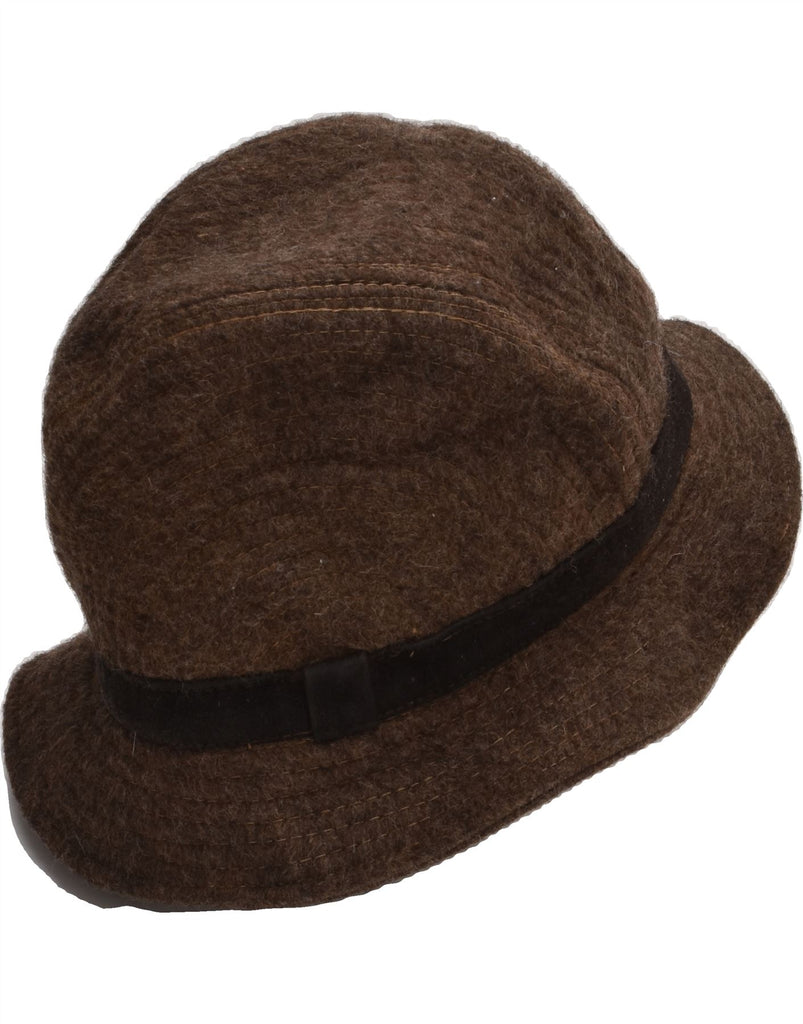 VINTAGE Mens Bowler Hat One Size Brown | Vintage Vintage | Thrift | Second-Hand Vintage | Used Clothing | Messina Hembry 