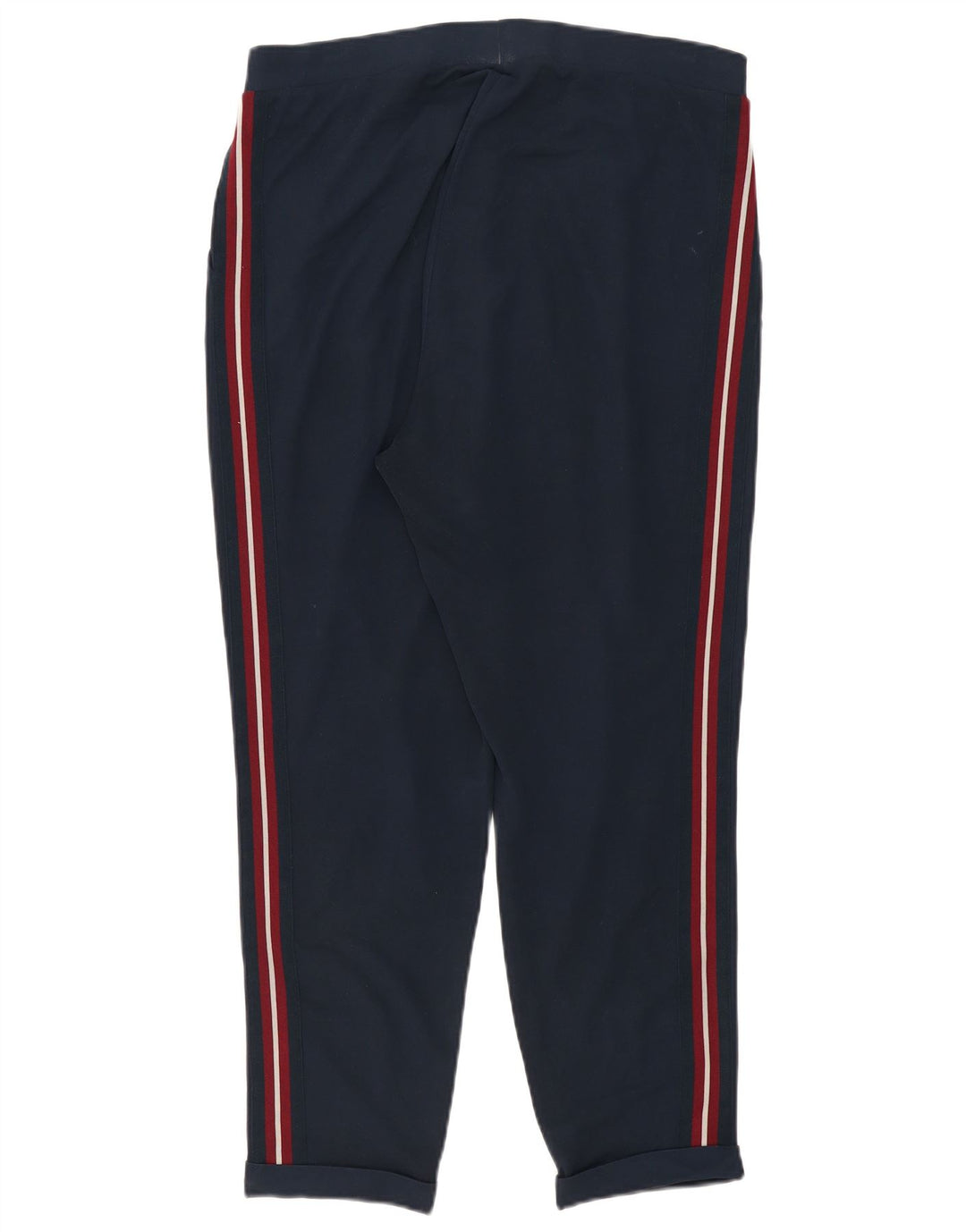 Marks & Spencer Womens Slim Casual Trousers W36 L28 Navy Blue