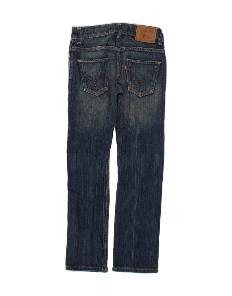LEVI'S Boys 511 Skinny Jeans 9-10 Years W24 L26 Blue Cotton Vintage Levi's and Second-Hand Levi's from Messina Hembry 