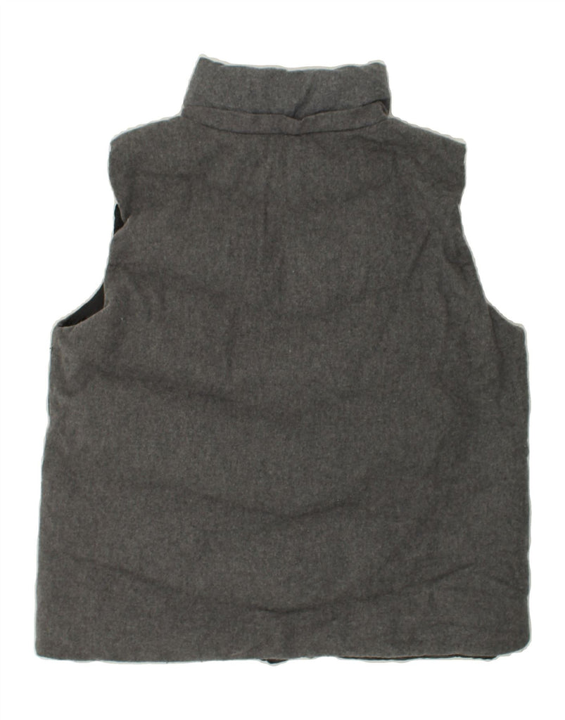 GAP Womens Padded Gilet UK 18 XL Grey Wool | Vintage Gap | Thrift | Second-Hand Gap | Used Clothing | Messina Hembry 