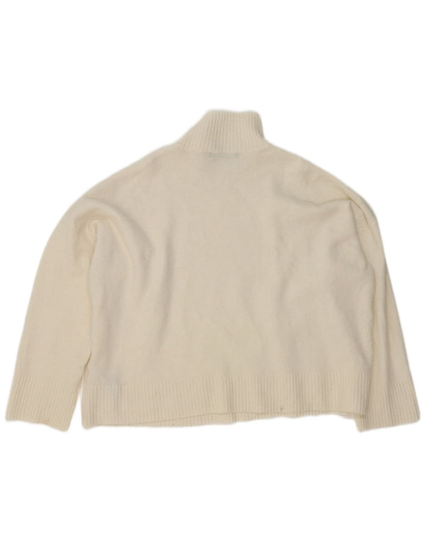 Marks & Spencer Womens Turtle Neck Jumper Sweater UK 18 XL Beige Floral
