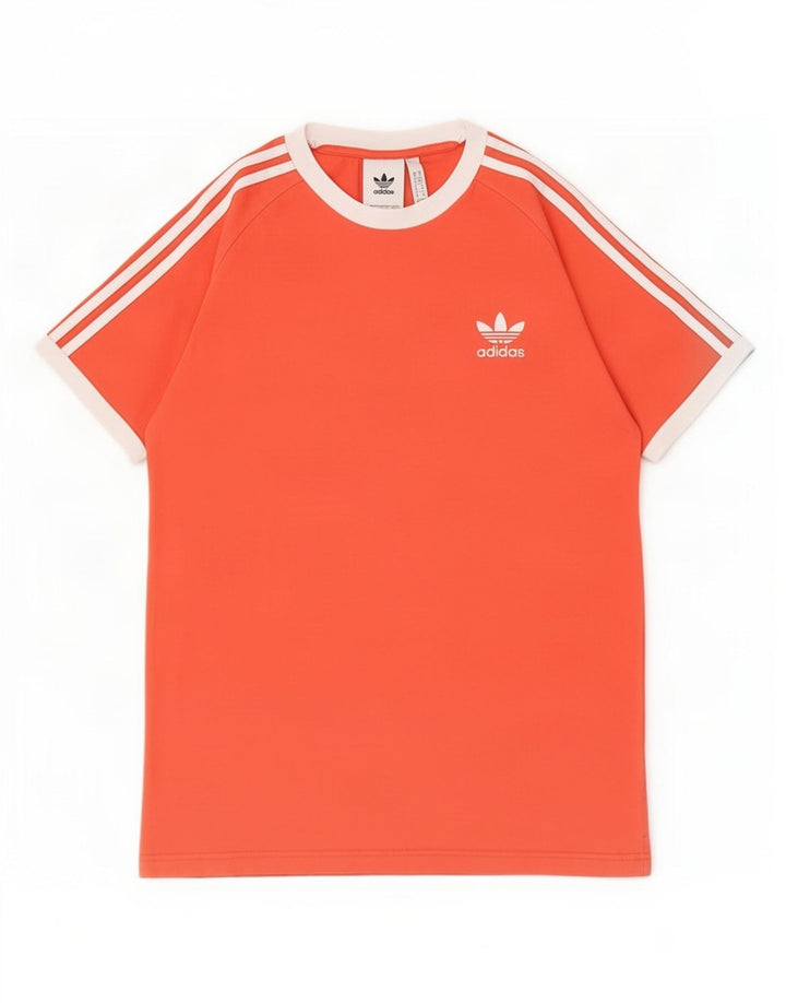 Adidas Mens T-Shirt Top Medium Red Cotton