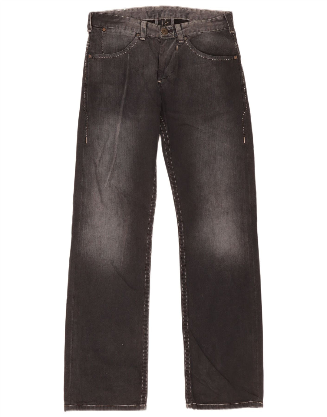 Levi's Mens Straight Jeans W30 L34 Grey Cotton