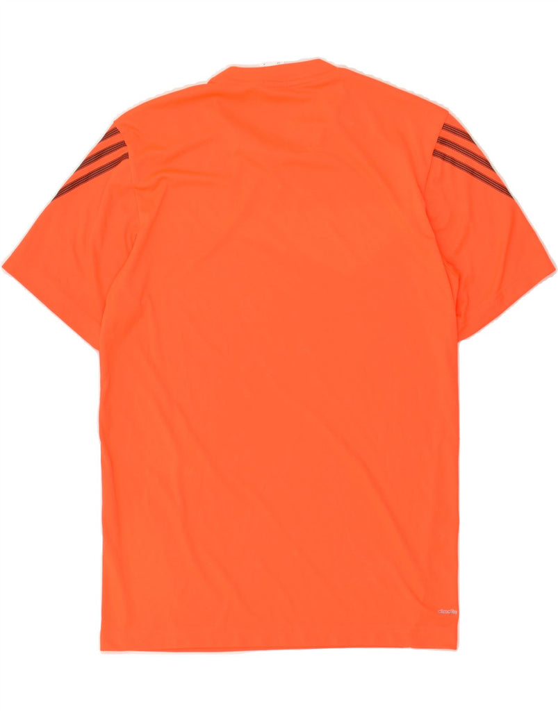 ADIDAS Mens Climalite T-Shirt Top Small Orange Polyester | Vintage Adidas | Thrift | Second-Hand Adidas | Used Clothing | Messina Hembry 