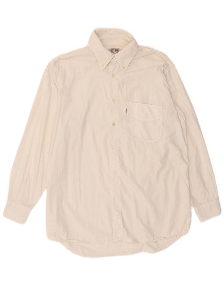 Levi's Mens Shirt Large Off White