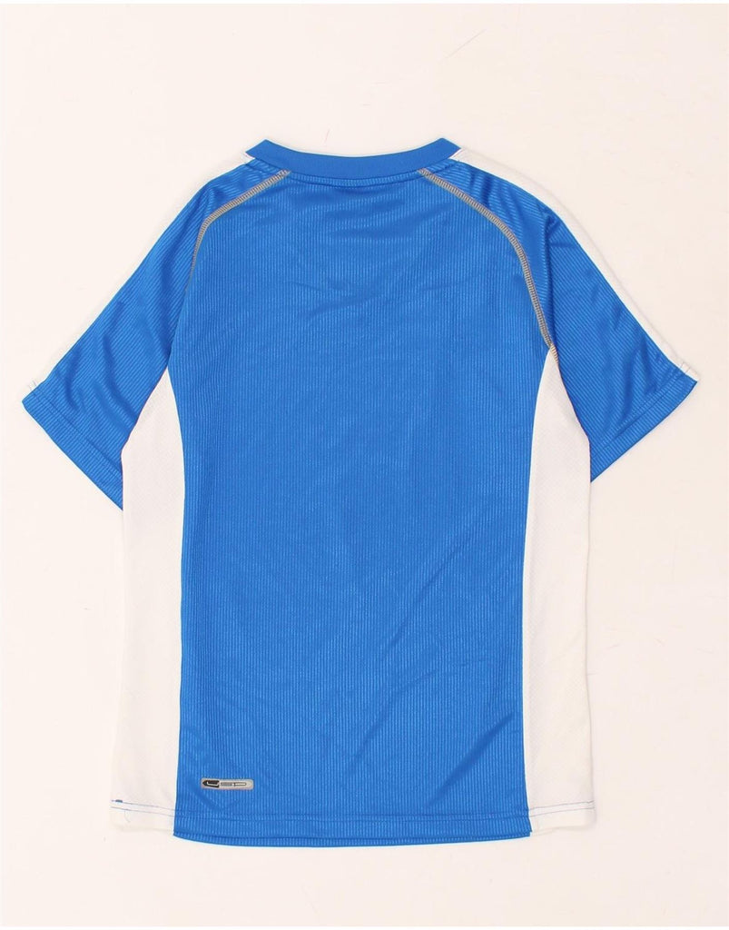 PUMA Boys T-Shirt Top 8-9 Years Blue Colourblock | Vintage Puma | Thrift | Second-Hand Puma | Used Clothing | Messina Hembry 