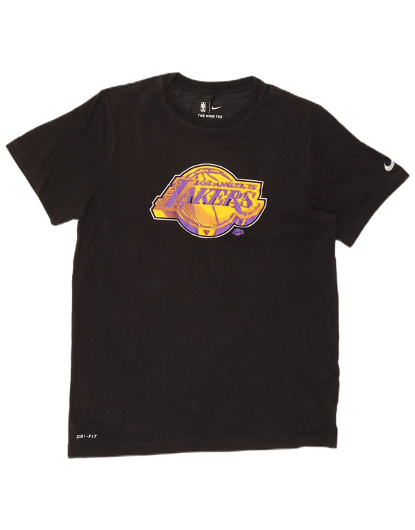 Nike Mens Los Angeles Lakers Graphic T-Shirt Top Medium Black Cotton