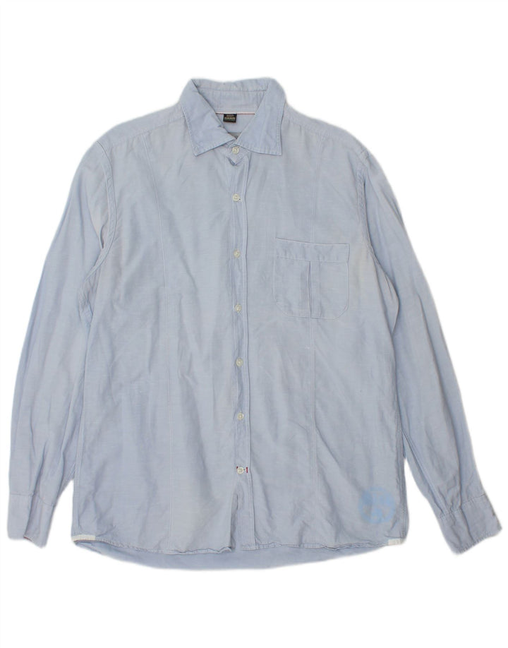 Napapijri Mens Shirt Large Blue Cotton