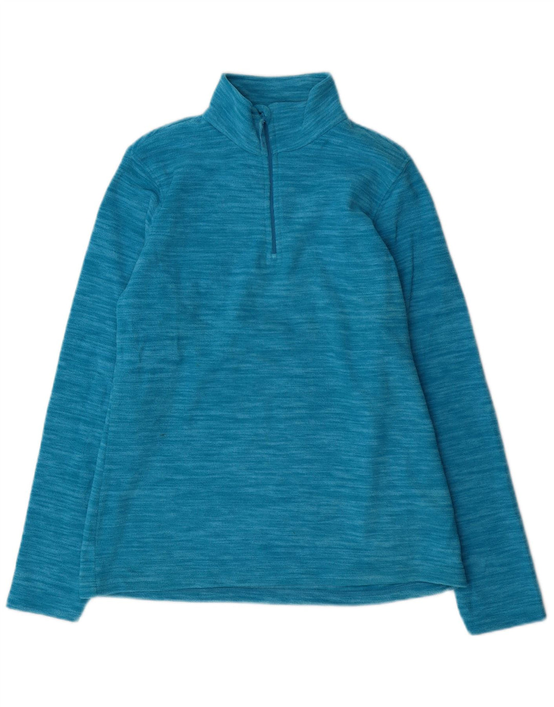 Mountain Warehouse Womens Fleece Jumper UK 12 Medium Blue Flecked Winter