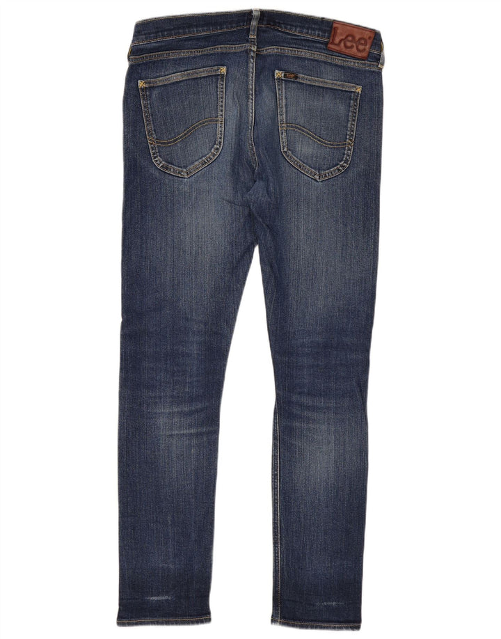Lee Womens Luke Slim Jeans  W34 L32 Blue Cotton